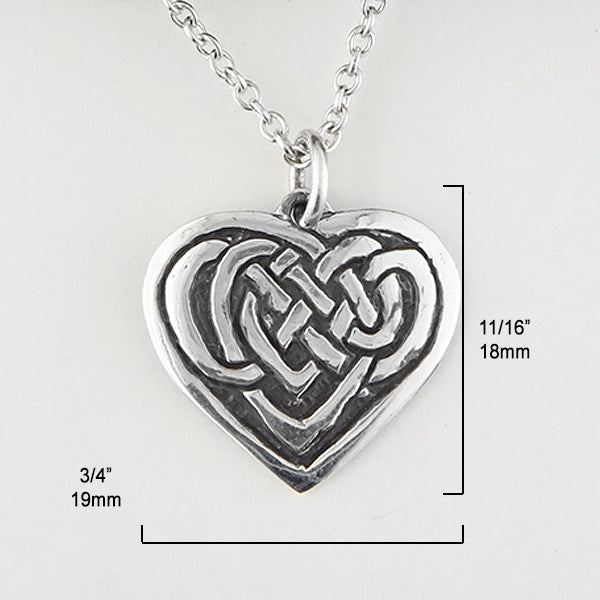 11/16 by 3/4 inches Personalized Jeannie Heart Pendant