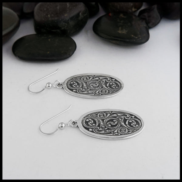 ornate celtic earrings 
