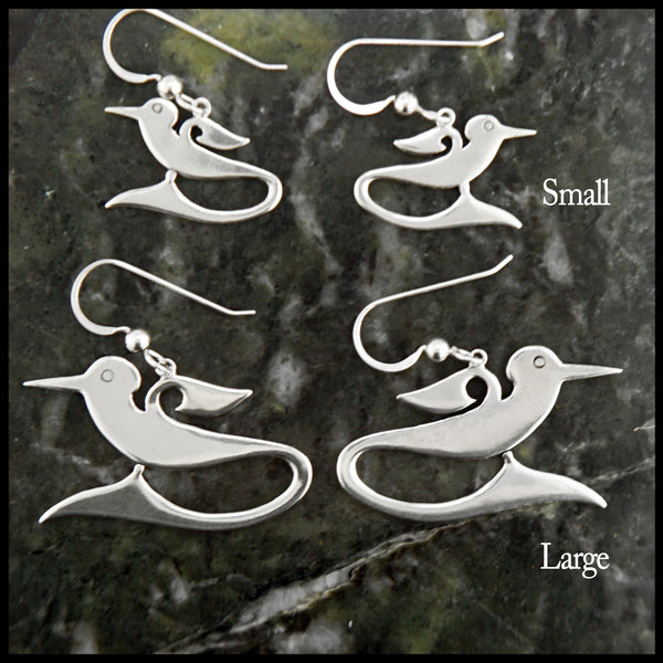 celtic bird earrings 