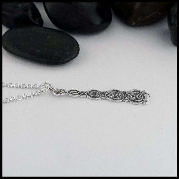 elongated celtic pendant 