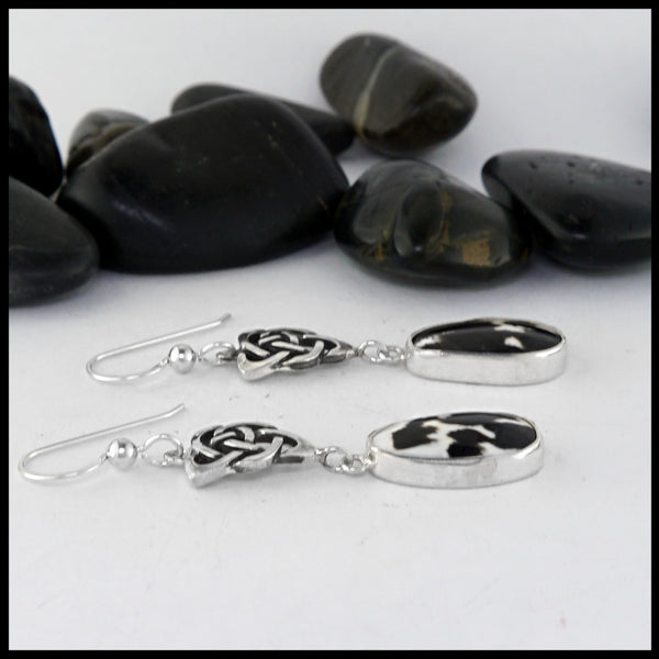 celtic drop earrings