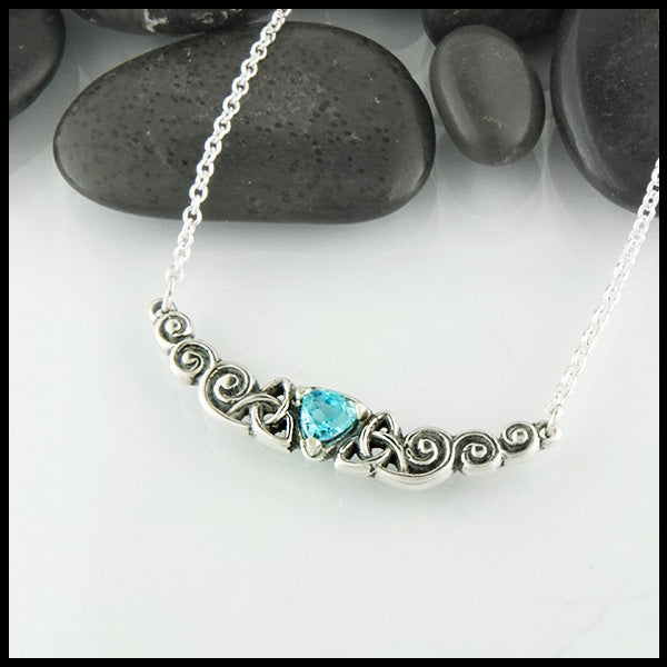 Walker Metalsmiths Celtic Jewelry Garnet Necklace