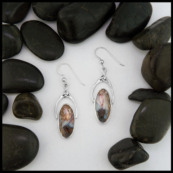 boulder opal drop earrings 