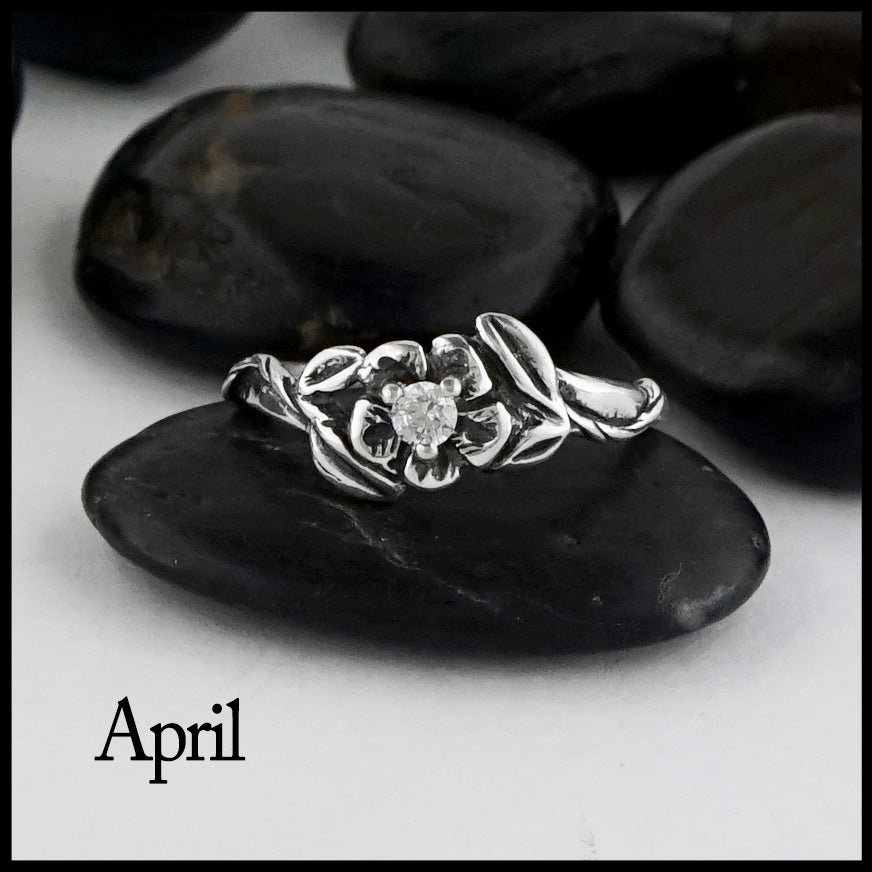 April birthstone ring 