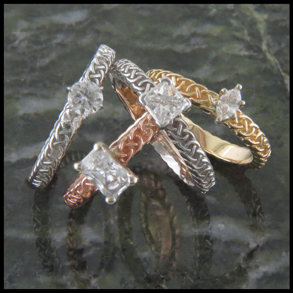 Josephine's Knot Celtic Diamond Engagement rings