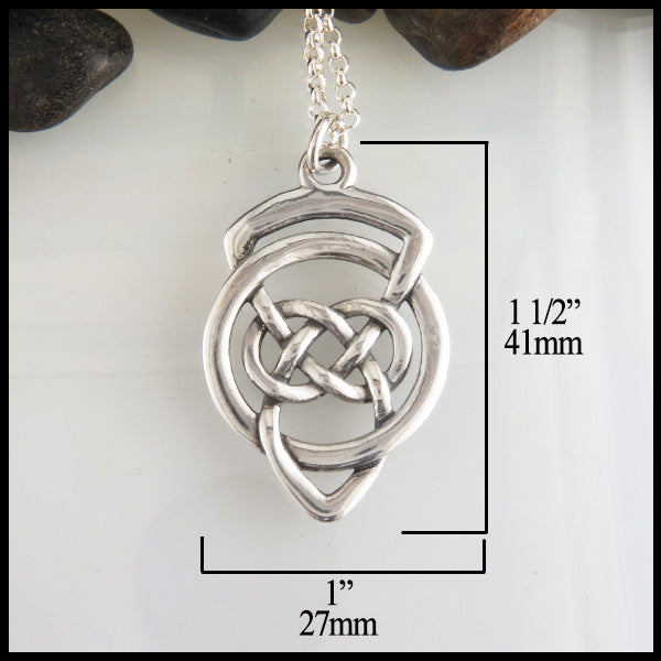 Grandfather's Celtic Knot Pendant 41mm x 27mm