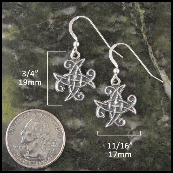 Unique Spiral Earrings in Silver