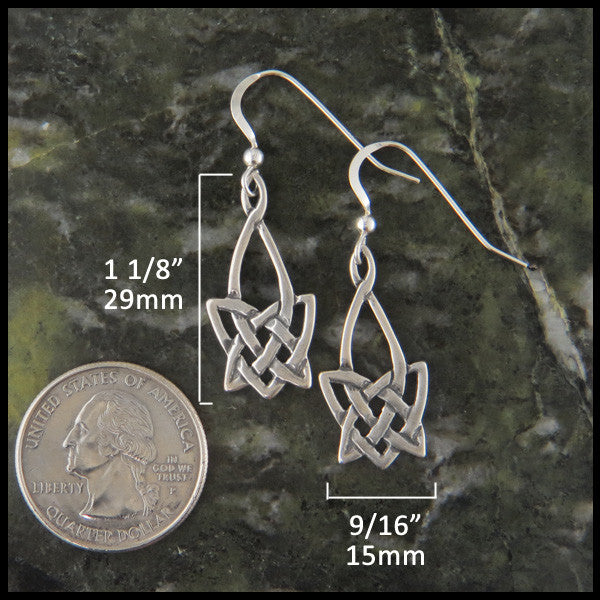 Celtic Knot earrings in Sterling Silver