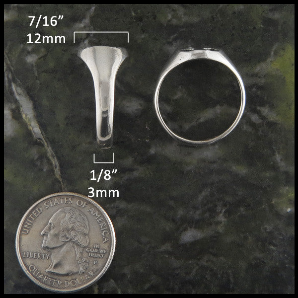 Plain Celtic Cross Ring in Sterling Silver