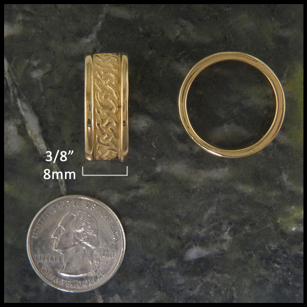 Josephine's Knot Celtic Band Ring in 14K Gold