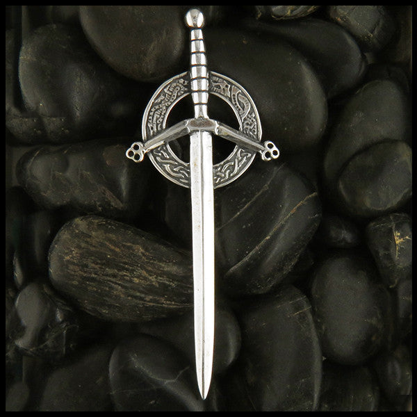 Sword kilt pin in silver