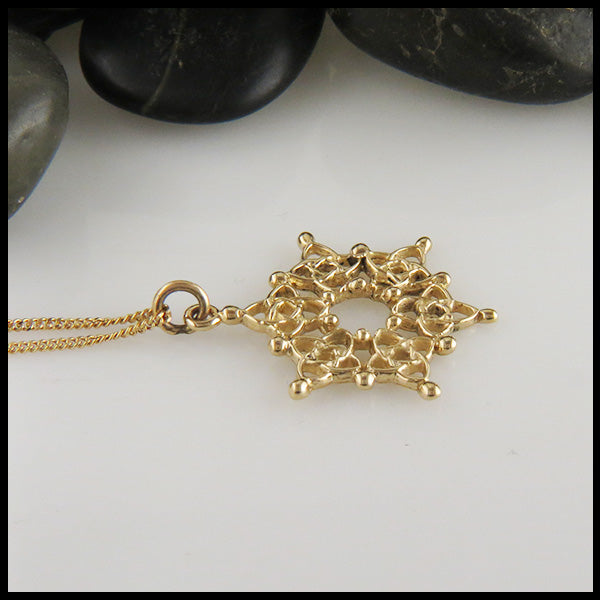 Celtic Starlight Snowflake pendant