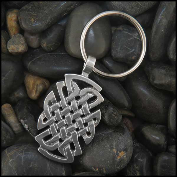 Men's St. Andrew Celtic Knot Gift Set with Key Chain and Money Clip in Sterling Silver or Bronze