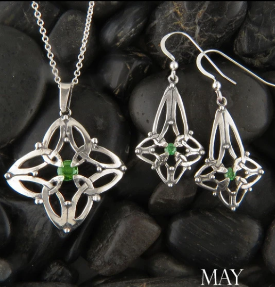 Nothing Symbolizes Celtic Heritage like our Month of May Emerald Birthstone Pieces