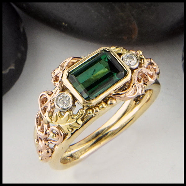 Custom Celtic Rings in Gold with Precious Gemstones