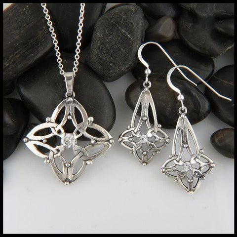 Celtic Bridesmaid Jewelry in Sterling Silver