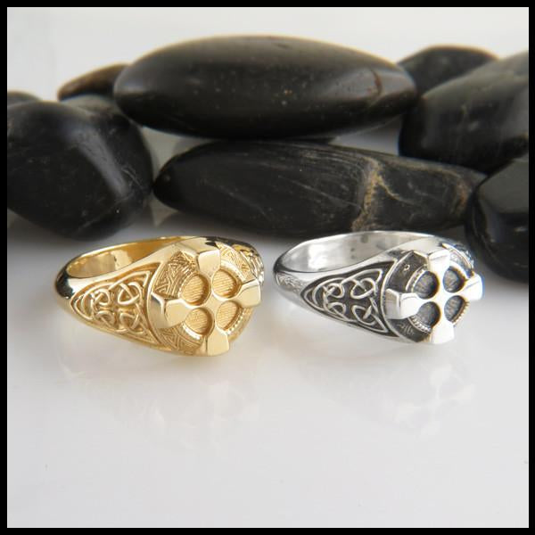 Handcrafted Celtic Rings in Sterling Silver and 14K Gold by Walker Metalsmiths Celtic Jewelry