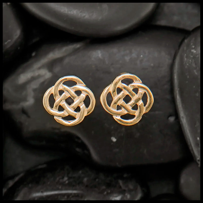 Josephine's Knot Post Earrings in Gold