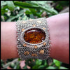 Custom Amber Chainmail Bracelet