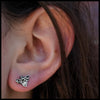 Celtic Bee Post Earrings in Sterling Silver