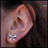 Bow Post Earrings in Sterling Silver