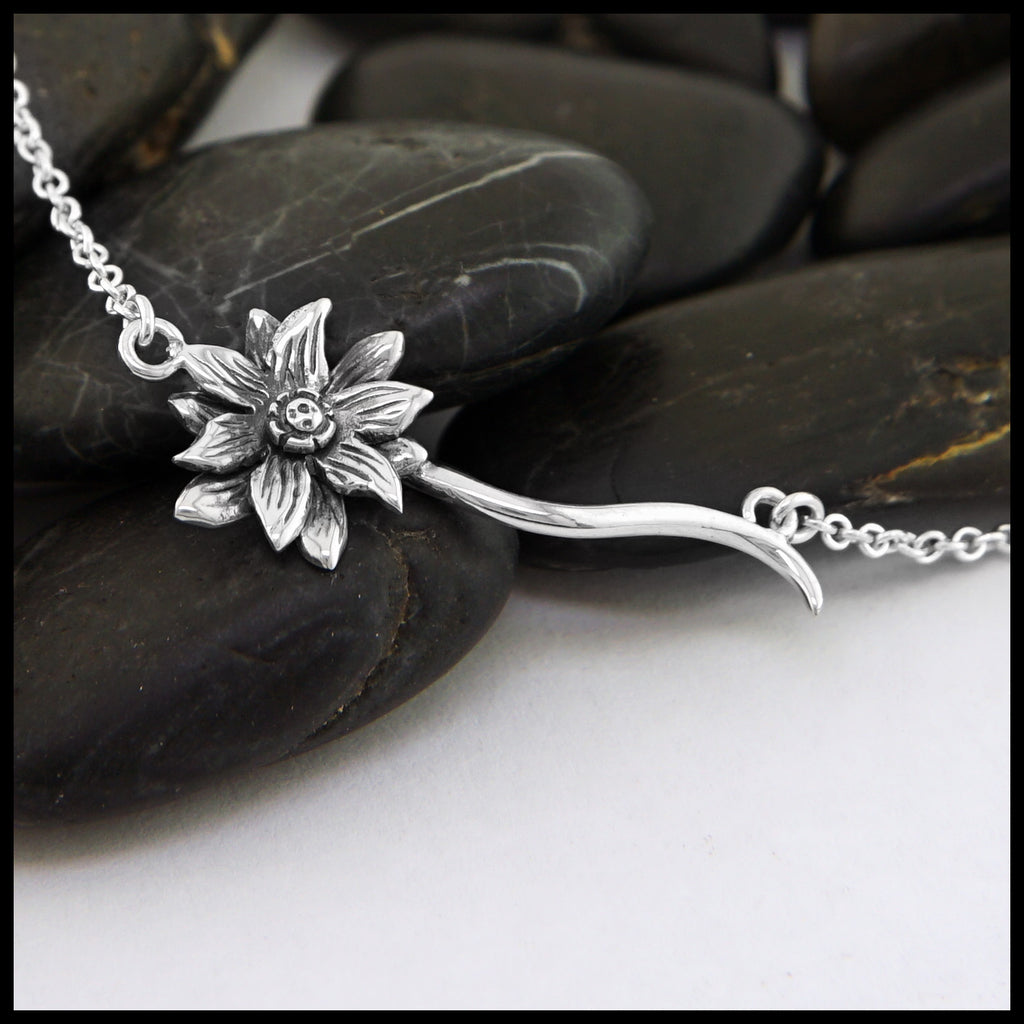 SS Lotus Flower Pendant small