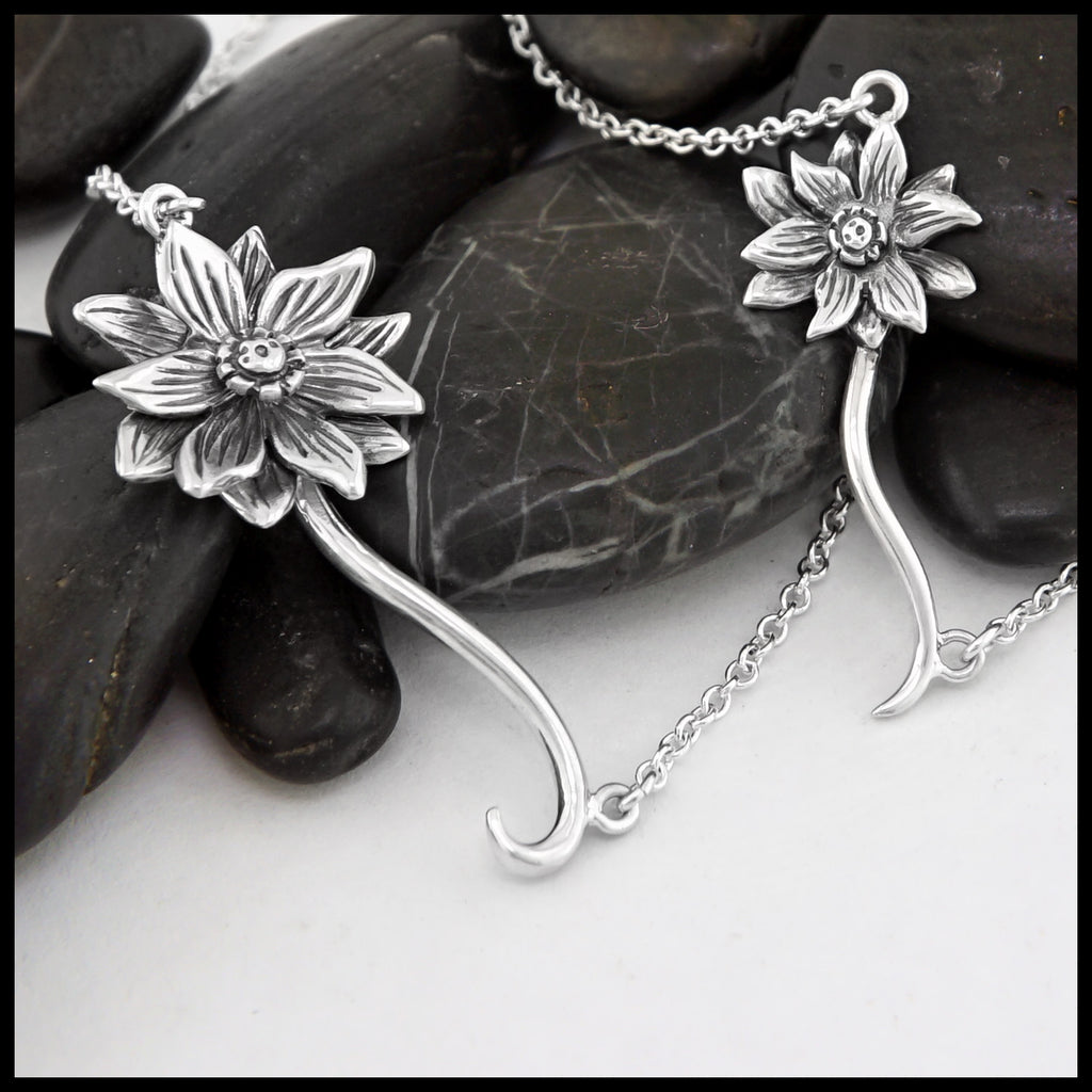 Lotus Pendants in Sterling Silver