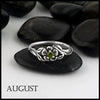 August Birthstone flower ring