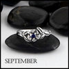 September Birthstone flower ring