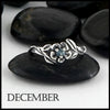 December Birthstone flower ring