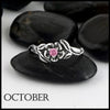 October Birthstone flower ring
