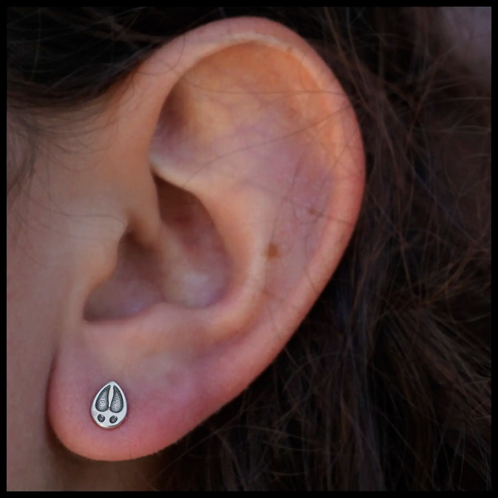 Deer Print Stud Earrings