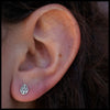 Deer Print Stud Earrings