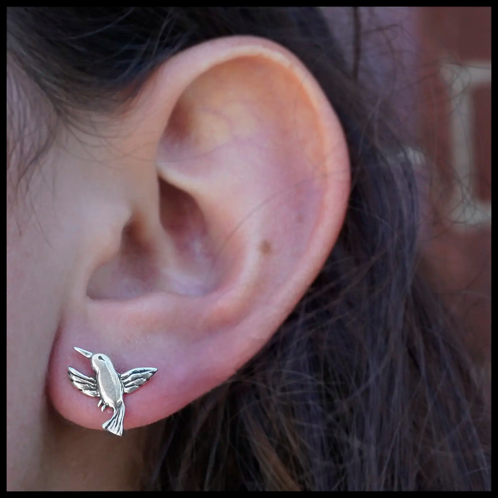 Hummingbird Post Earrings