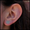 Josephine's Knot Post Earrings in Silver