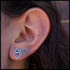 Silver Luckenbooth Post Earrings in Two Sizes