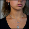 Maggie's Heart Pendant and Earring Set in Silver