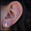 Crescent Moon Post Earrings