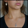 Irish Shamrock Pendant and Earrings in Sterling Silver