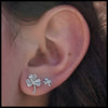Shamrock Post Earrings in Sterling Silver