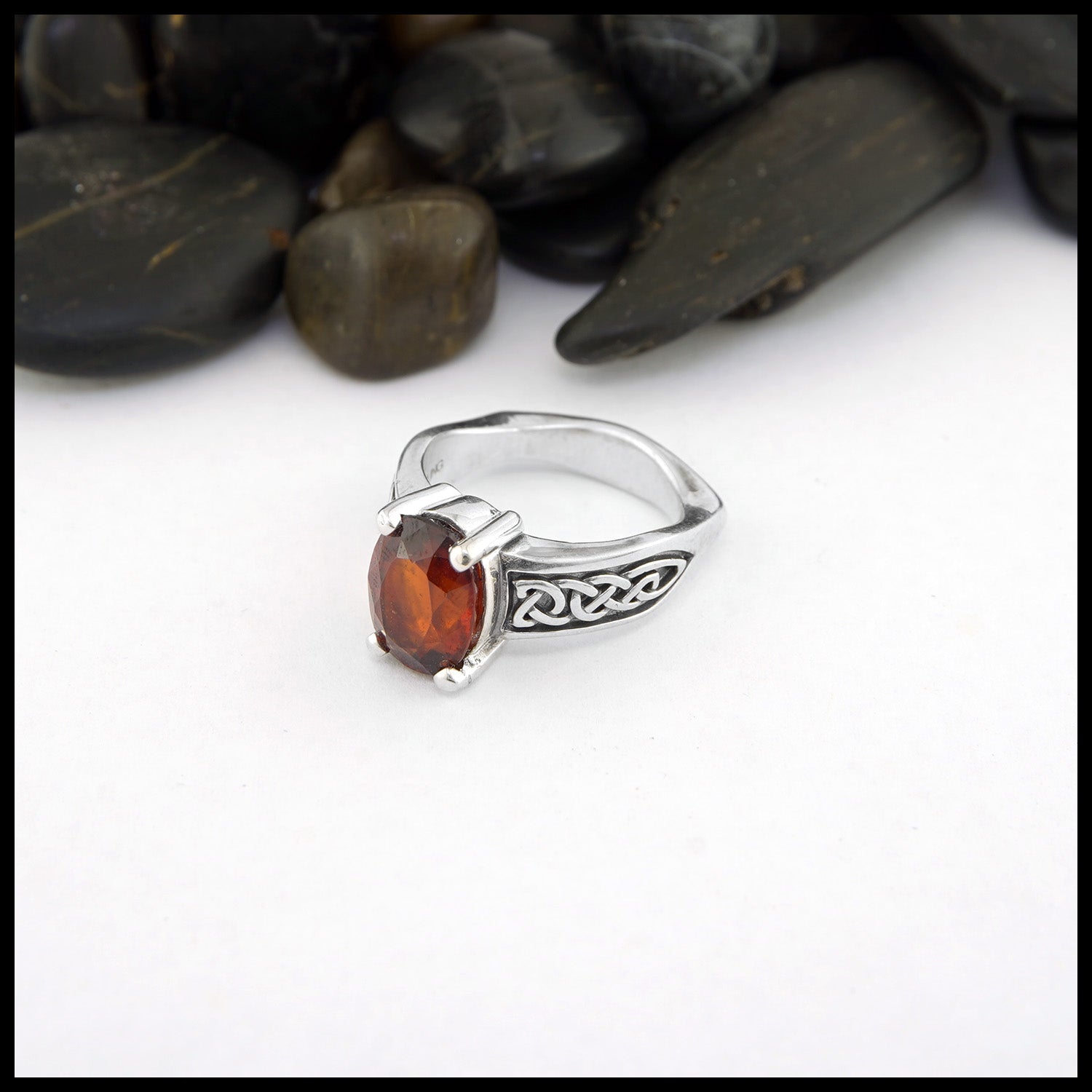 Amazon.com: LMDPRAJAPATIS 9.00 Carat Gomed/Hessonite Gemstone Pure 925  Sterling Silver Ring For Women: Clothing, Shoes & Jewelry