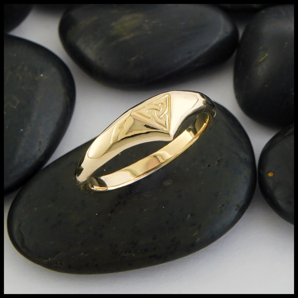 Yellow Gold Trinity Knot Ring