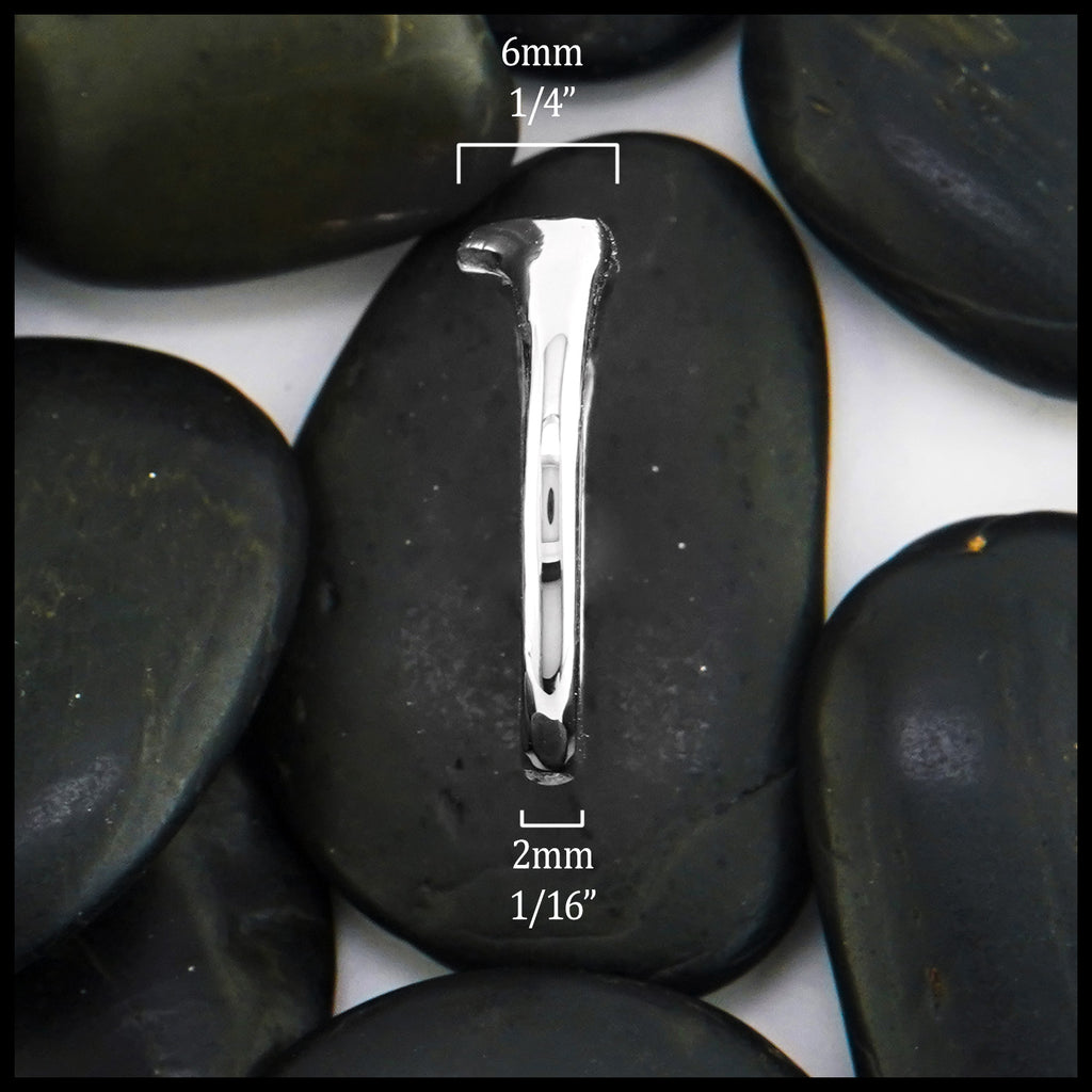 Top Width 6mm 1/4" bottom width 2mm 1/16"