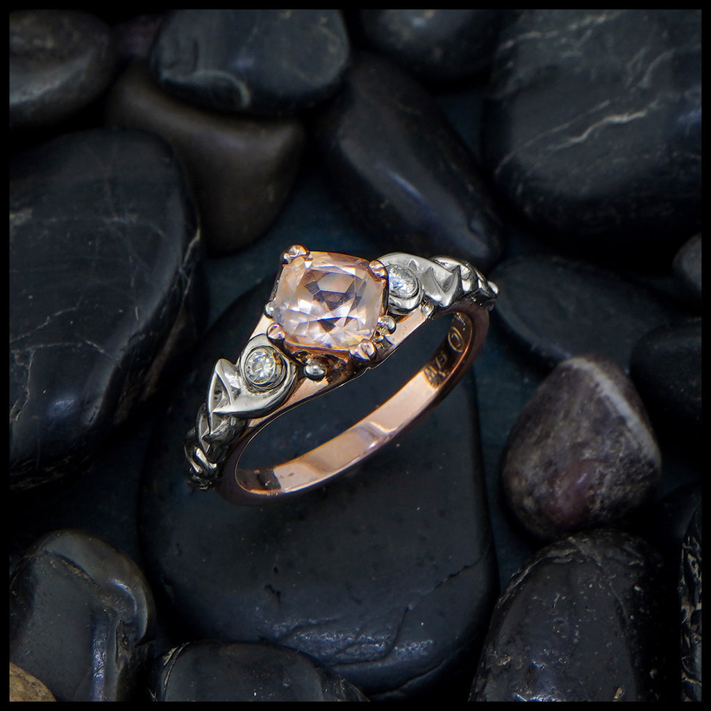 Morganite & Diamond Ring