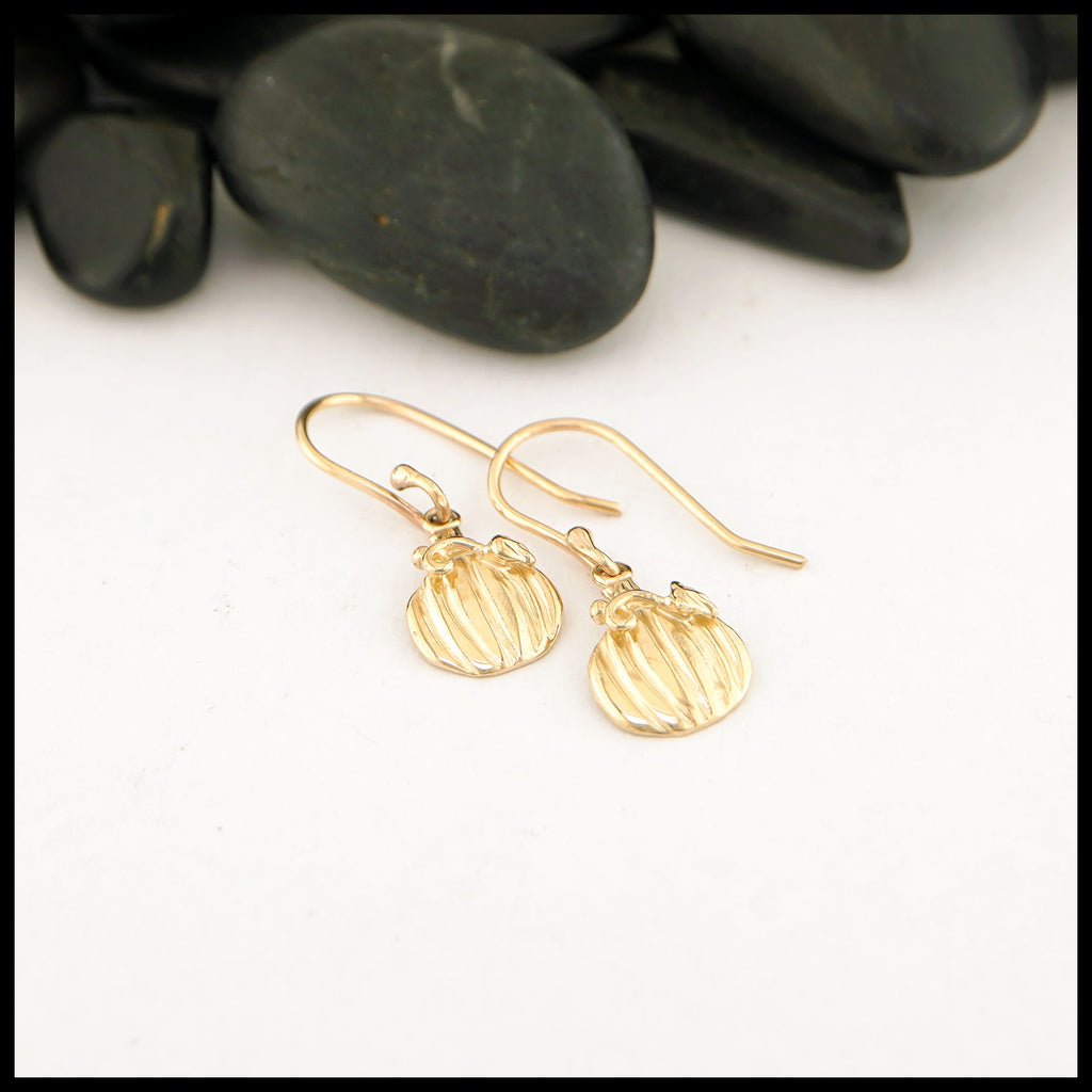 14K Yellow Gold drop earrings