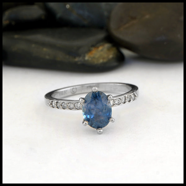 Montana Sapphire and Diamonds Ring