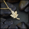 Maple Leaf Pendant in Gold