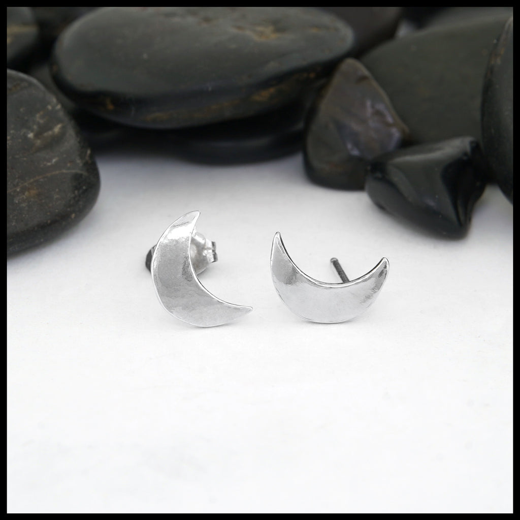 Crescent moon Post Earrings