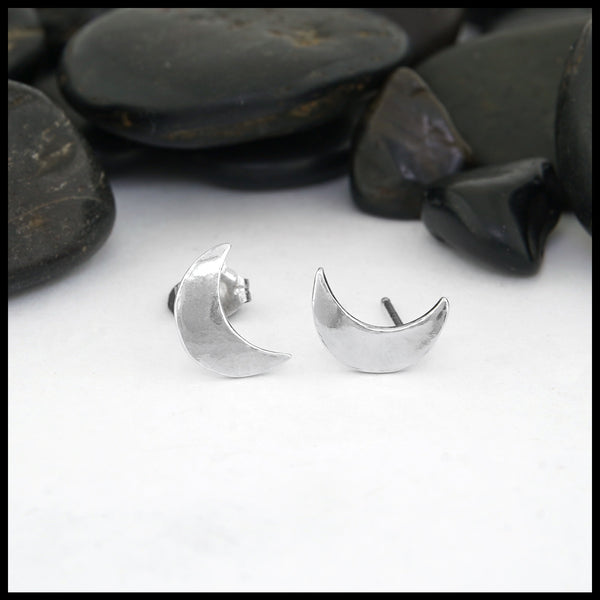 Crescent moon Post Earrings