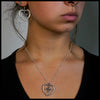 Large Cross My Heart Pendant and Earring Set